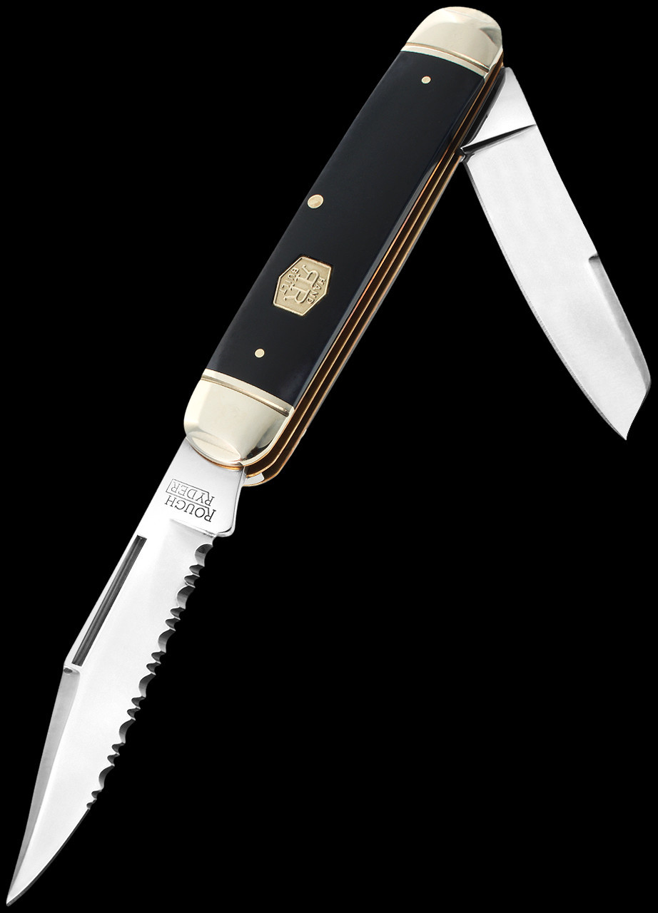 Rough Ryder Carnivore Jack 2 Black Smooth | Folding Pocket Knife