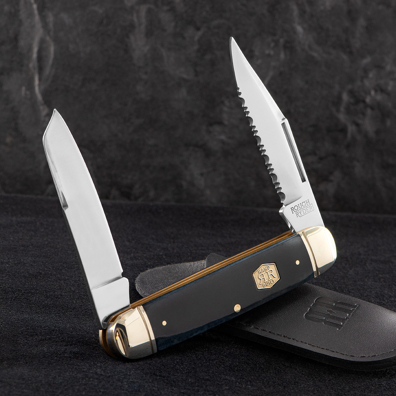 Rough Ryder Carnivore Jack 2 Black Smooth | Folding Pocket Knife