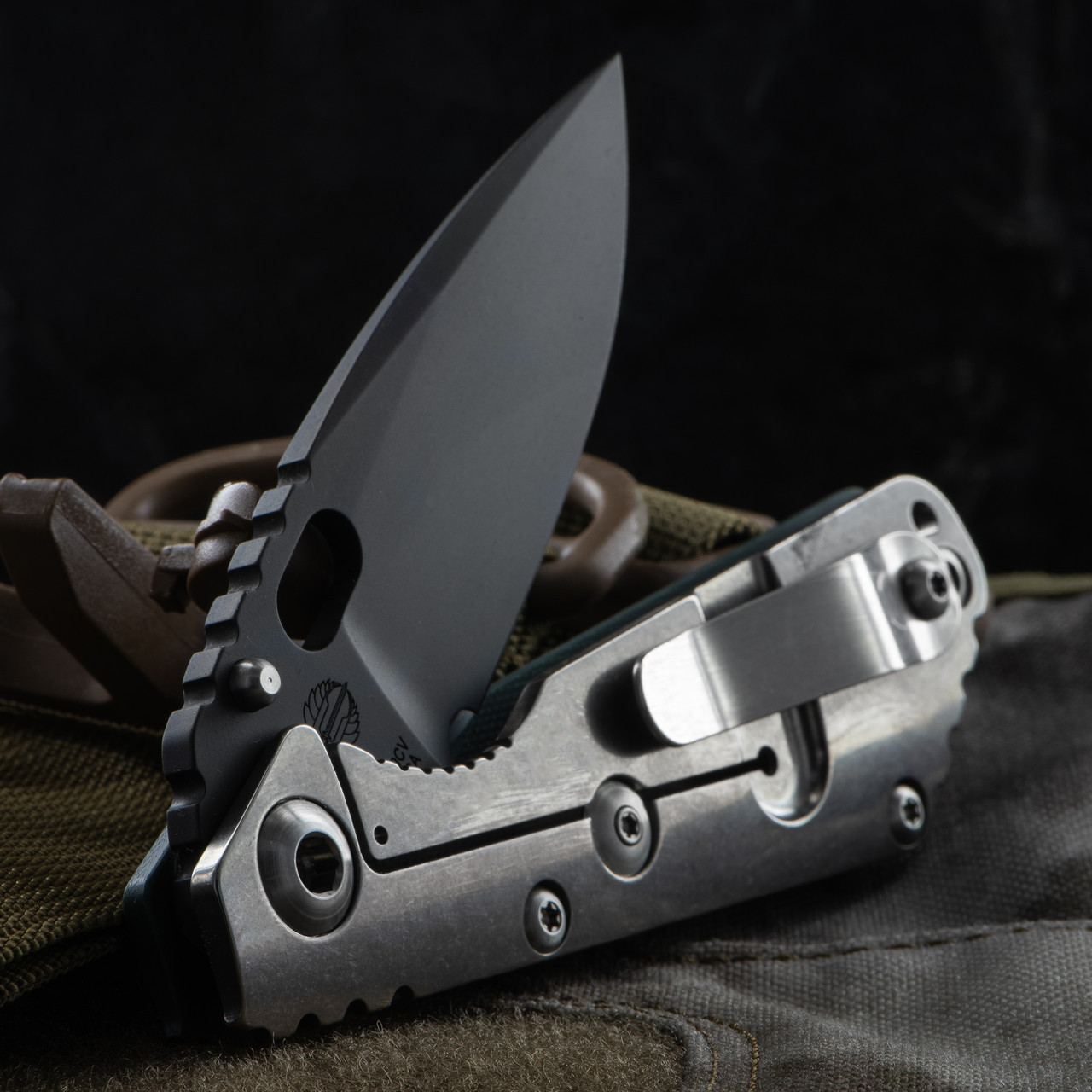 Strider SNG CPM20 BB GRN Mic | Custom Knife