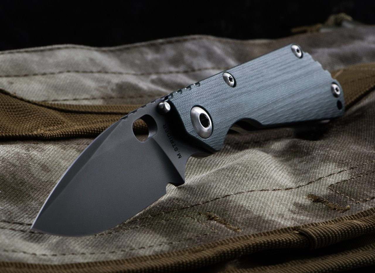 Strider SNG CPM20 BB GRN Mic | Custom Knife Strider SNG CPM20 BB GRN Mic | Custom Knife