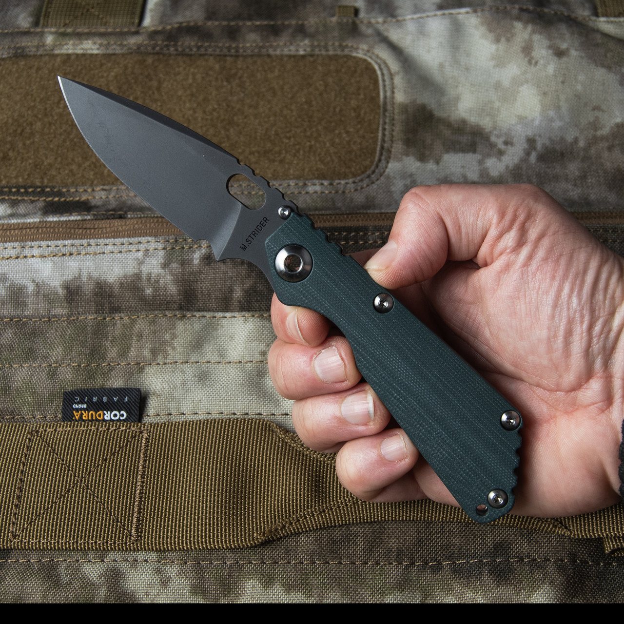 Strider SNG CPM20 BB GRN Mic | Custom Knife