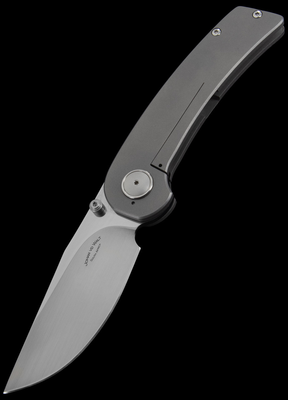 Johan vd Walt JB 5 DD Blasted Ti | Custom Knife
