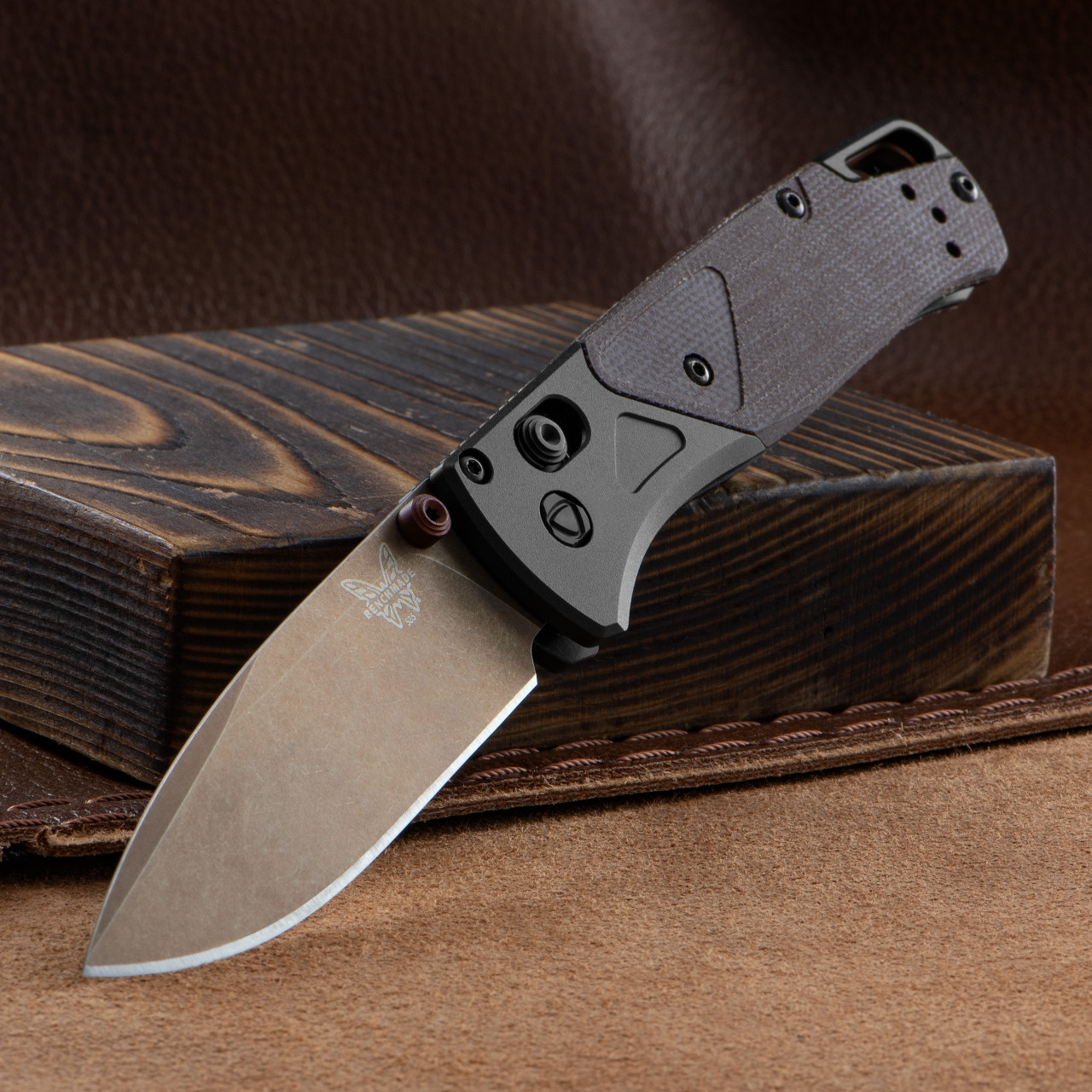 Benchmade 535FE-2602 Bugout Battlewashed Micarta | Folding Pocket