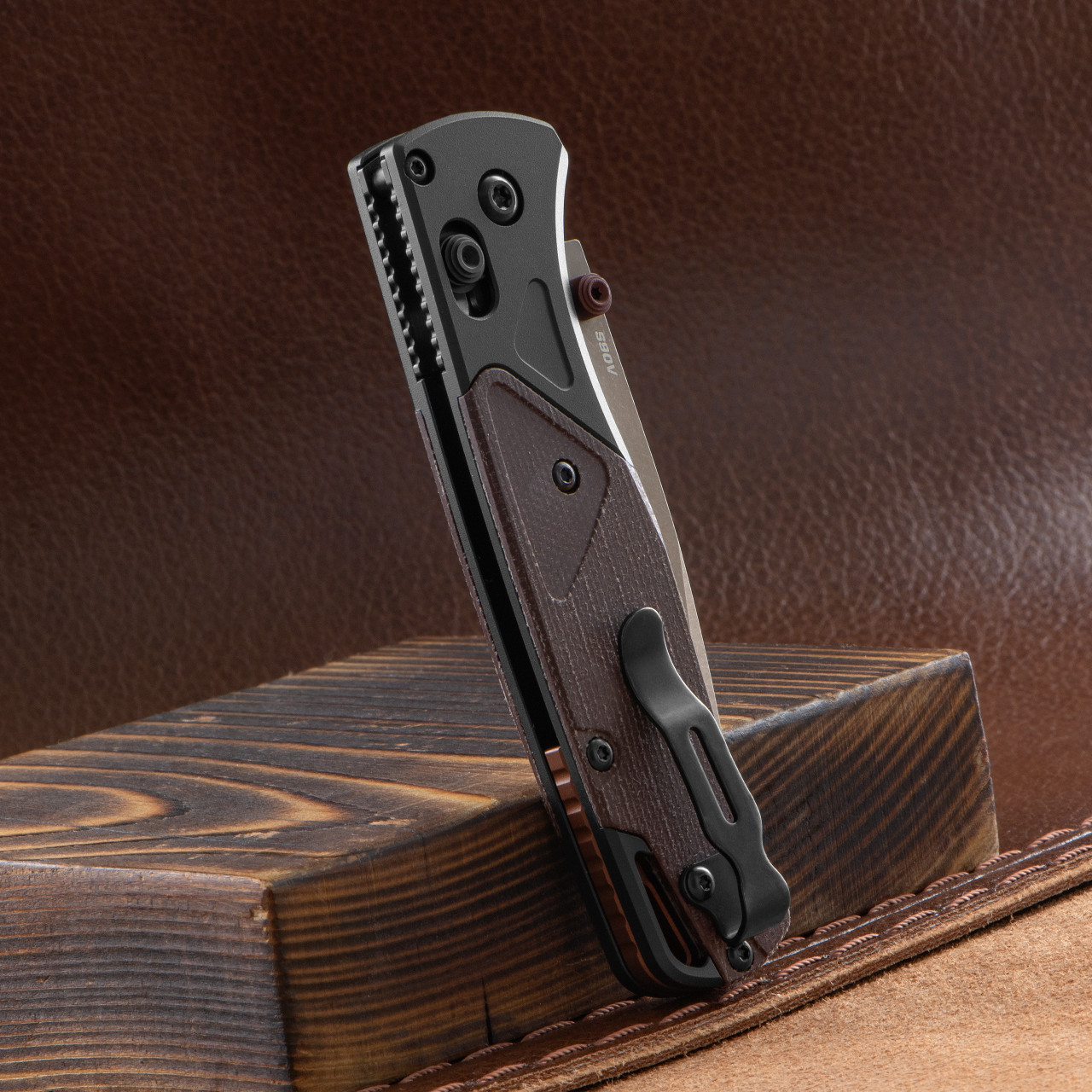 Benchmade 535FE-2602 Bugout Battlewashed Micarta | Folding Pocket