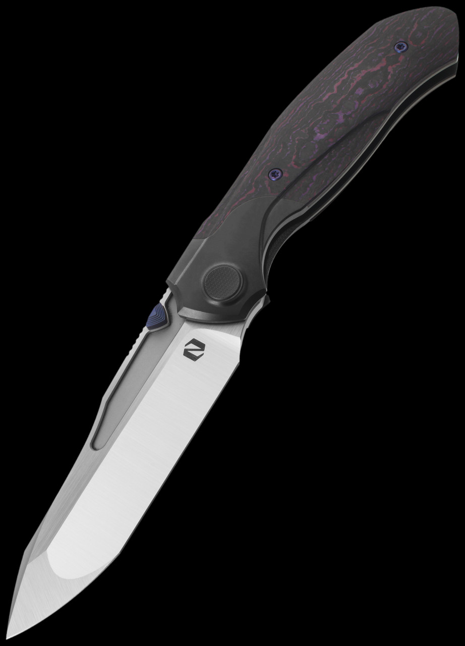 Null Knives Vandal Purple Haze Carbon Fibre | Folding Pocket Knife