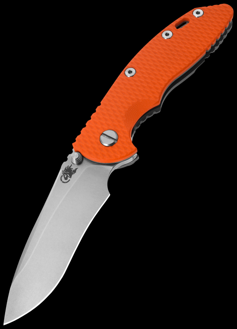 Hinderer NF Recurve Orange G10 Working Finish | Folding Pocket Knife