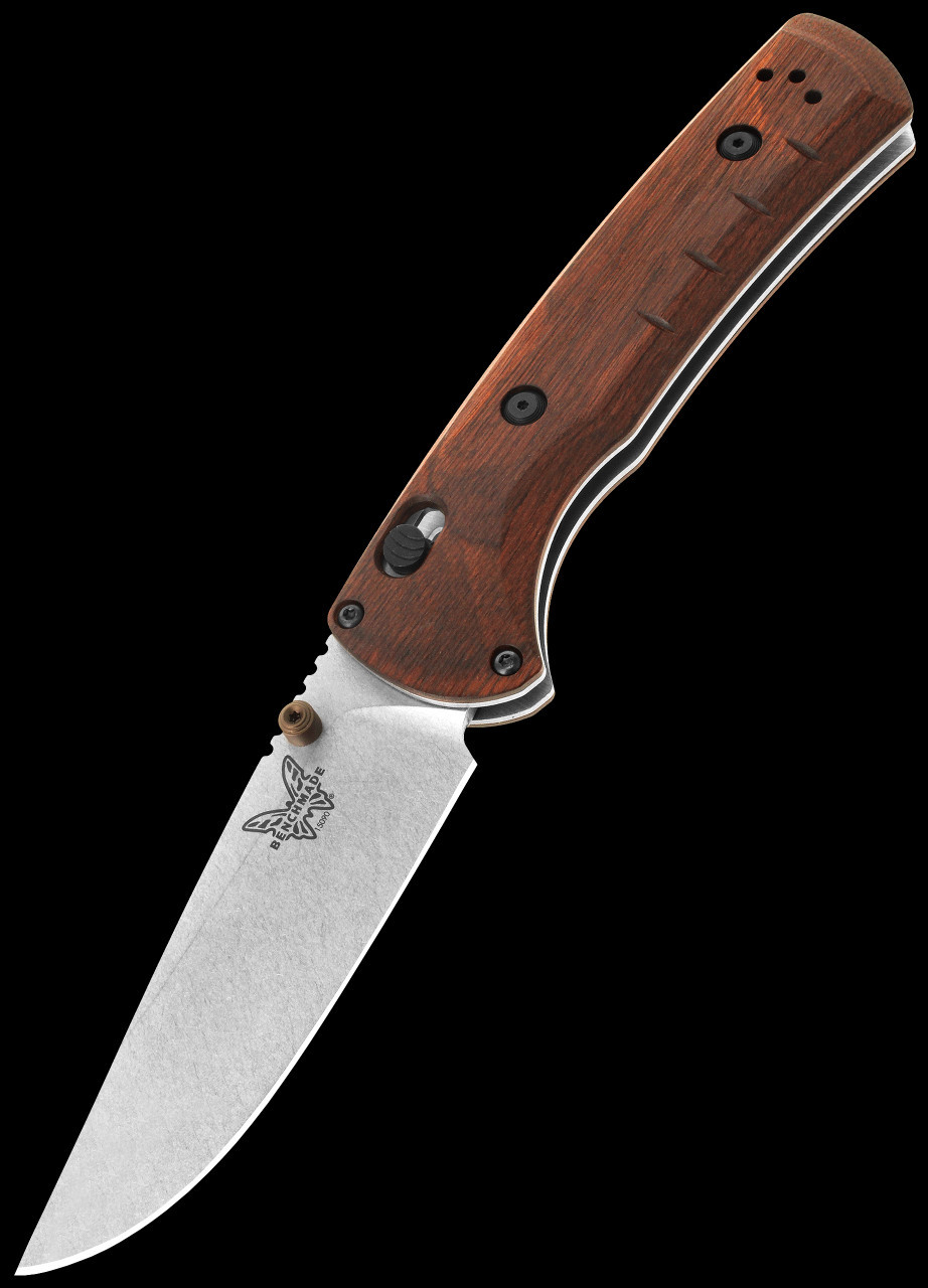 Benchmade SlipRidge Trackpoint Maple Wood Fixed Blade | Heinnie Haynes