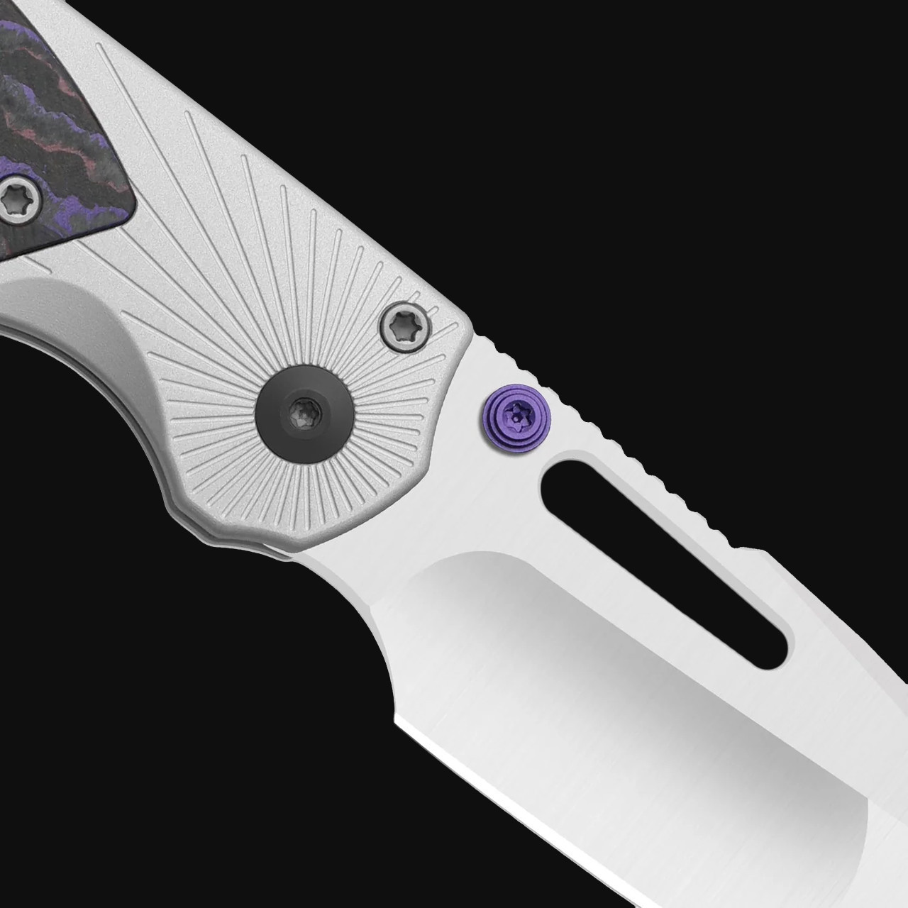 Kizer Durandal Aluminium & FatCarbon Purple Haze Folding Knife