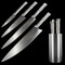 Samura Bamboo Set of 4 with Knife Block