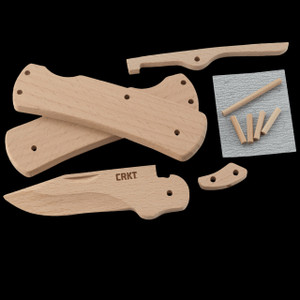 CRKT Nathan's Wooden Knife Safety Kit - Beech Wood