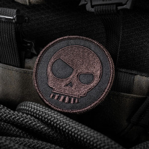 TAD Mean T-Skull Patch Brown | Heinnie Haynes