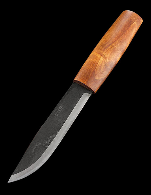 Helle Knives Eggen 12C27 Stainless Curly Birch Fixed Blade Knife For Sale