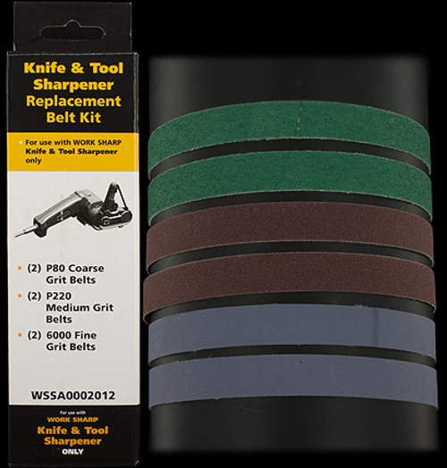 WorkSharp WSKTS Assorted Belt Kit (Pack 6)