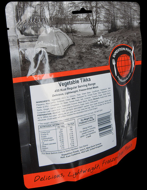 Expedition Foods Vegetable Tikka with Rice (Regular)