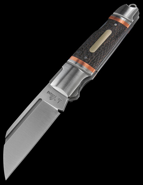 Andre de Villiers Pocket Butcher Carbon Fibre Copper Folding Knife
