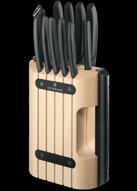 Victorinox Wood 5.1150.11, 11-piece knife set, maple