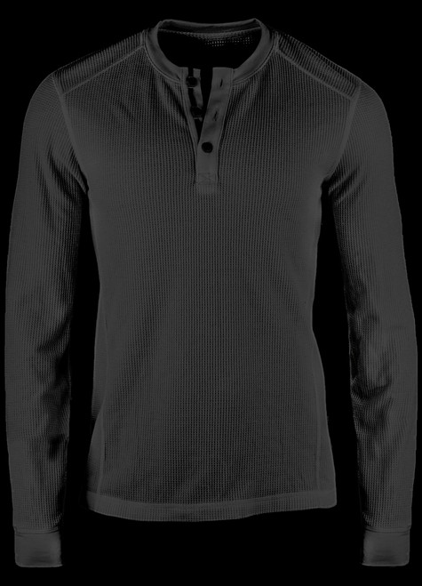TAD Primer Cotton Henley Black