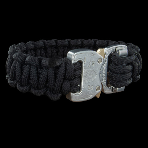 Bracelet paracord Cobra Line avec manille inox - FranceParacord