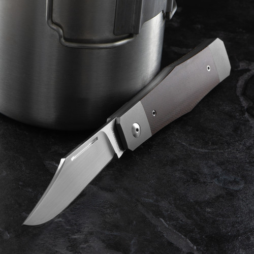 Steenkamp Custom Coffin Jack Brown Folding Knife