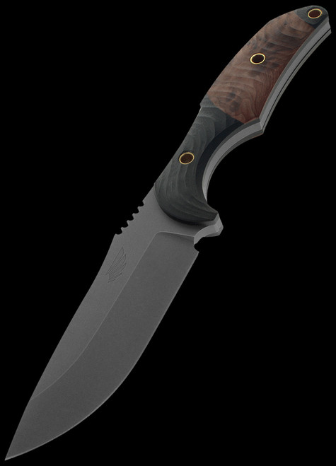 Sangin Corsair Redwood Burl Fixed Blade
