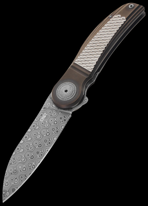 CRKT Monument Damascus Folding Knife