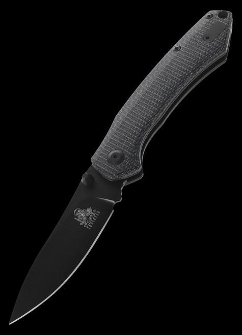 Twisted Assisted Atlas Micarta Black Folding Knife Black