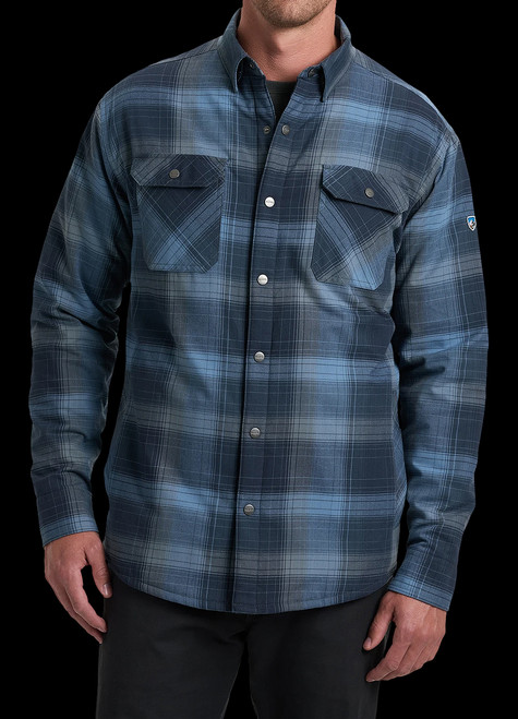 Kuhl Joyrydr Fleece Lined Shirt Blue Creek