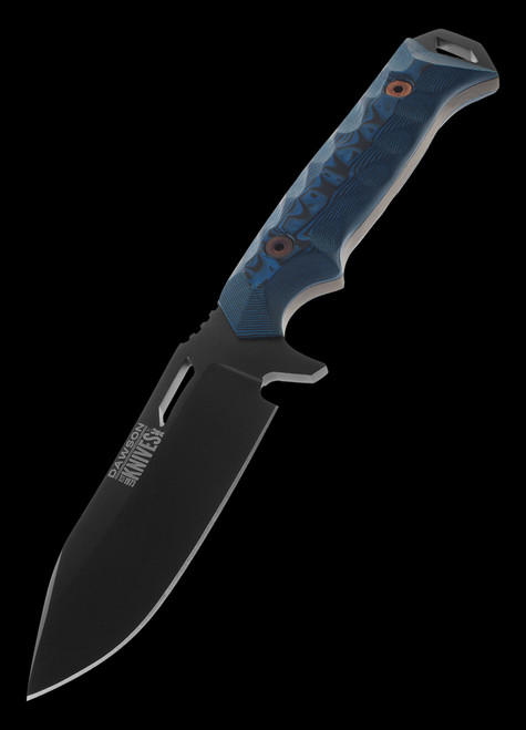 Dawson Knives Shepherd Blue/ Black G10 Fixed Blade