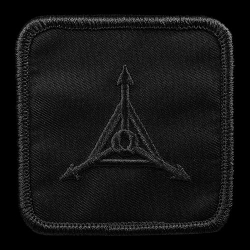 TAD Embroidered Logo Patch Black