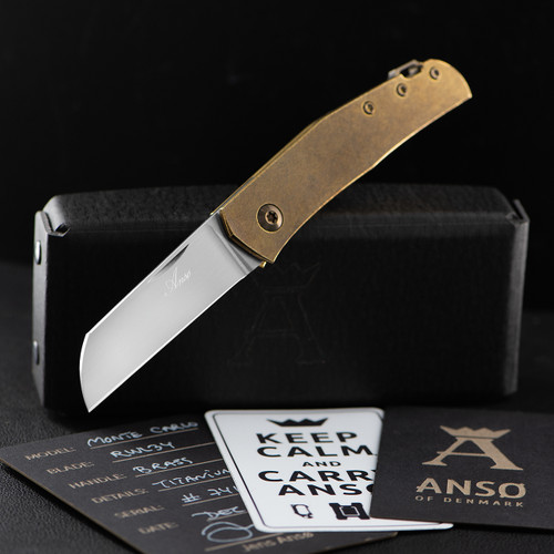 Anso Monte Carlo RWL34 x Brass Custom Knife