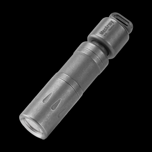 MecArmy X6 Mini Titanium Keychain Flashlight Sandblasted