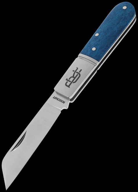 RoseCraft Beaver Creek Barlow Bora Bora Blue Folding Knife