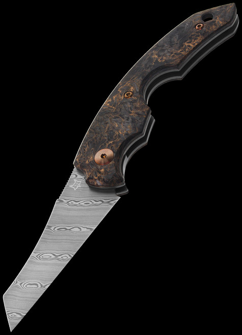 Fox Virtus Bronze Damast Steel Folding Knife