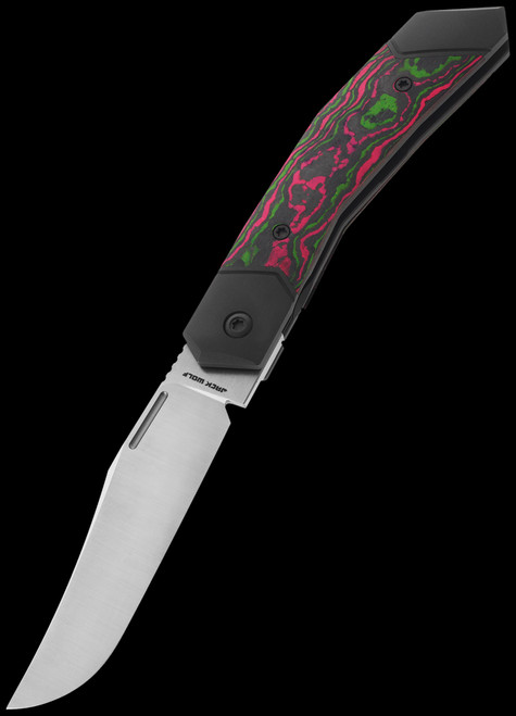 Jack Wolf Bionic Jack CamoCarbon Water Melon Sugar Folding Knife