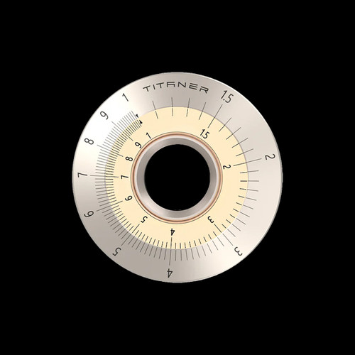 Titaner Mini Titanium Curve Measure Slide Rule
