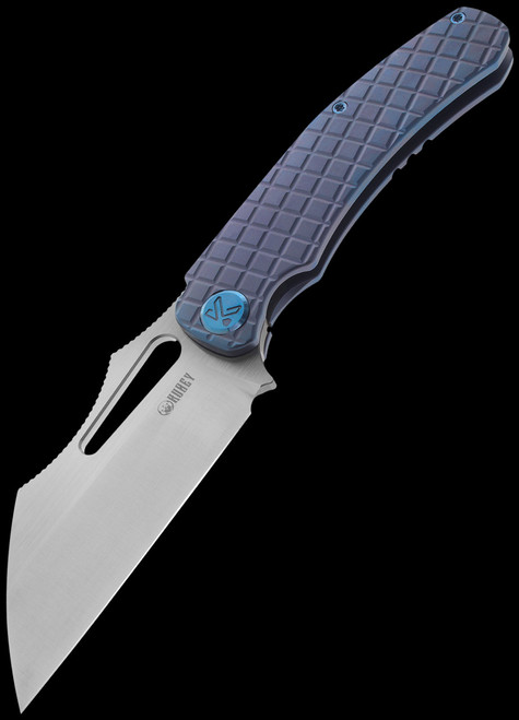 Kubey Sylow Blue Titanium Folding Knife