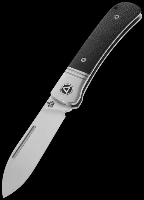 QSP Hedgehog Spear Point Micarta Folding Knife