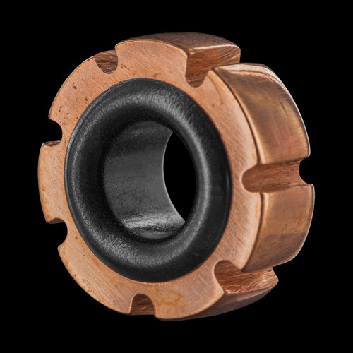 Ru Titley Bronze EDC Tornado Bead Raw 14mm