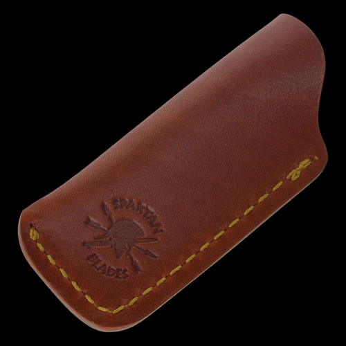 Spartan Leather Knife Slip - Small SHF 3.25 Chestnut
