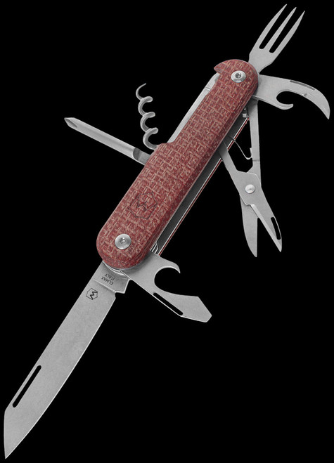 Mercury Duca 7 Micarta Multi-Tool Red
