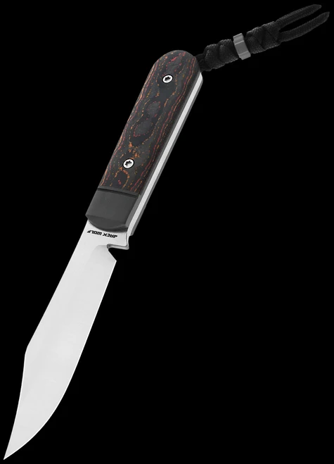 Jack Wolf Knives Backwoods FixEDC Camo Carbon Fixed Blade
