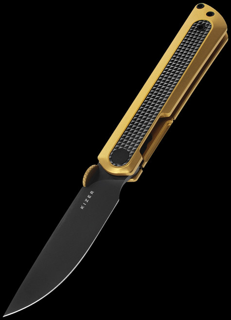 Kizer Quoll Titanium & Zirconium DLC Folding Knife
