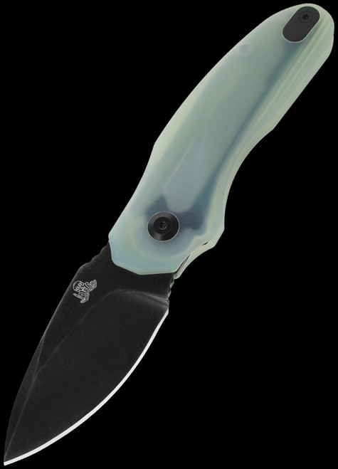 Twisted Assisted Fortis Drop Point Blackwash Jade Folding Knife