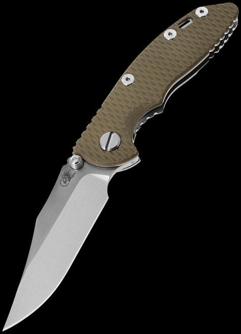 Hinderer XM-18 3.0 Bowie OD Green G10 Stonewashed Folding Knife