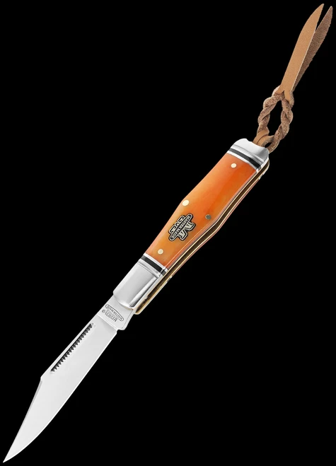 Marbles Master Made Coke Bottle Bone Folding Knife