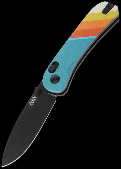 Knafs Lander 3 Good Vibes G10 Blackwashed Folding Knife