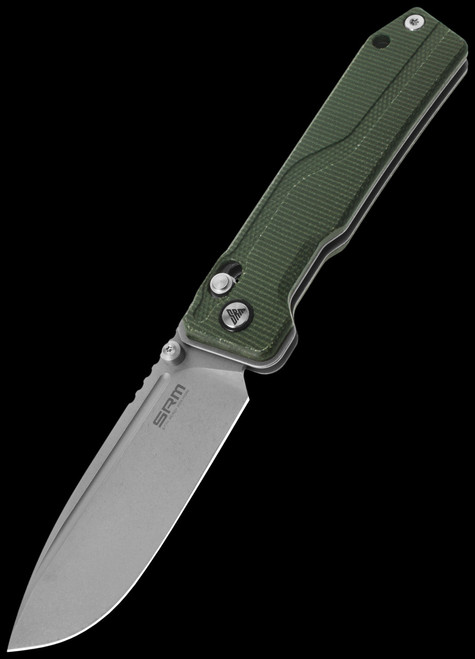 SRM Knives Rubik Ambi Lock Green Folding Knife