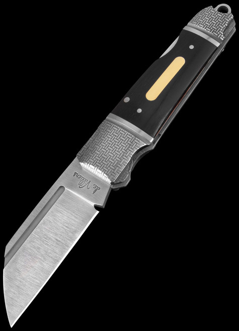 Andre De Villiers Pocket Buthcer LB Ebony Lazer & Clip Folding Knife