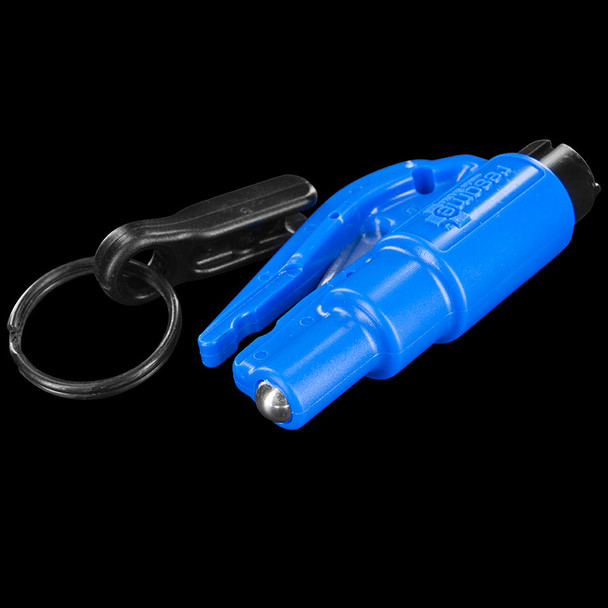 RESQME New Kit Seatbelt Cutter Emergency Survival Window Glass Breaker  Keychain Tool Black