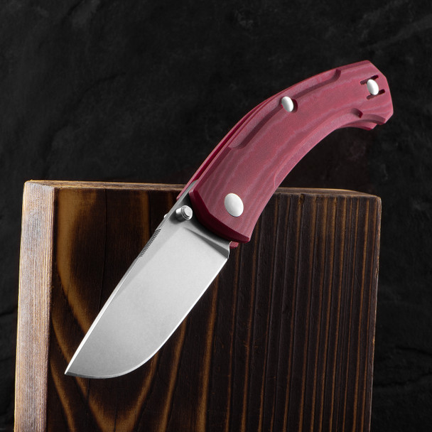 クオリティライフ スティールマウス 美品 オリカラ ローカル ニンナ チェスト GiantMouse ACE Clyde Natural Canvas Micarta Elmax Stonewashed